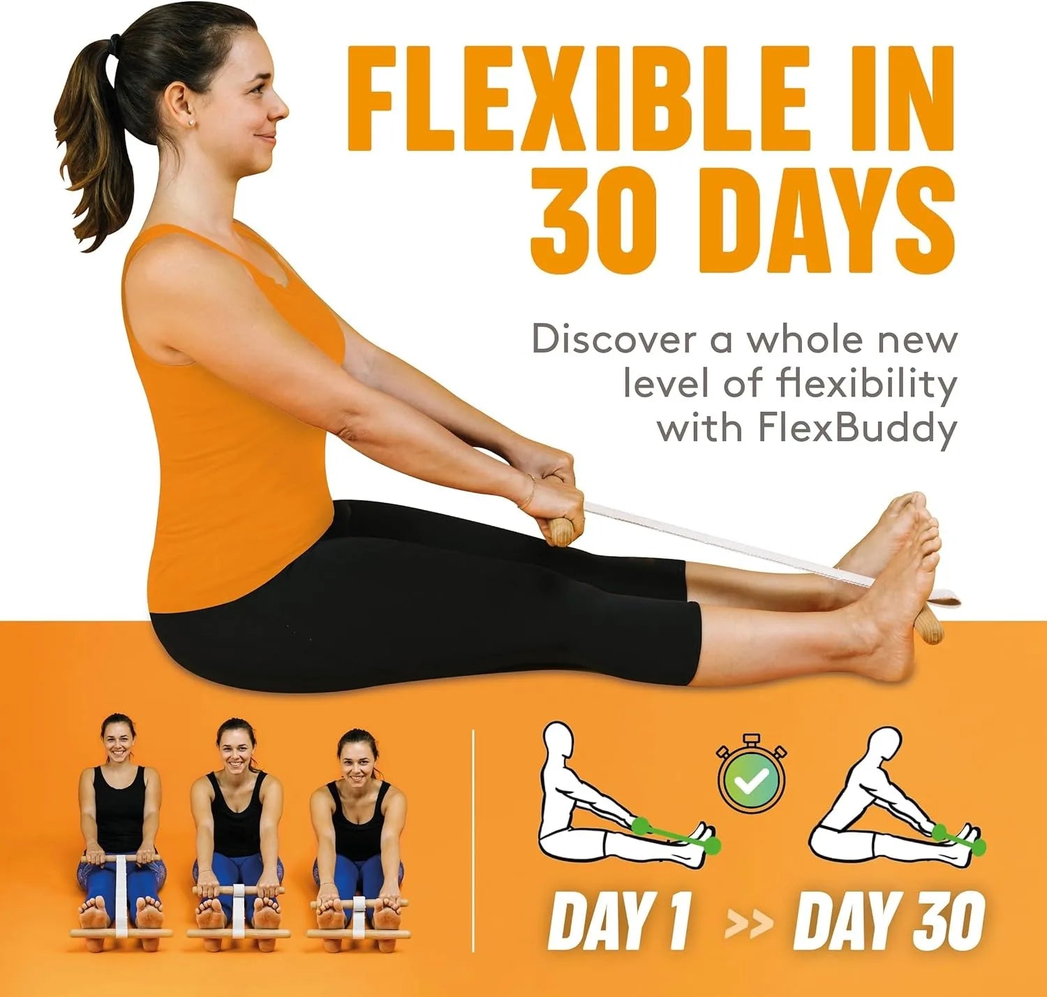 Sangle d’Étirement Yoga et Fitness Polyvalente