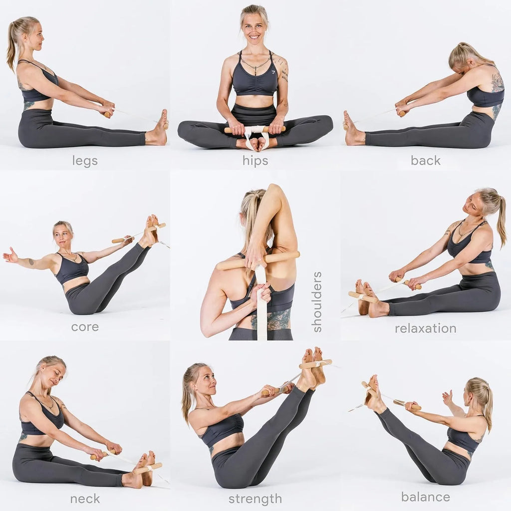 Sangle d’Étirement Yoga et Fitness Polyvalente