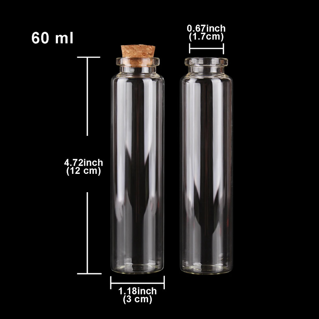 Lot 24 Bouteilles en Verre 60ml