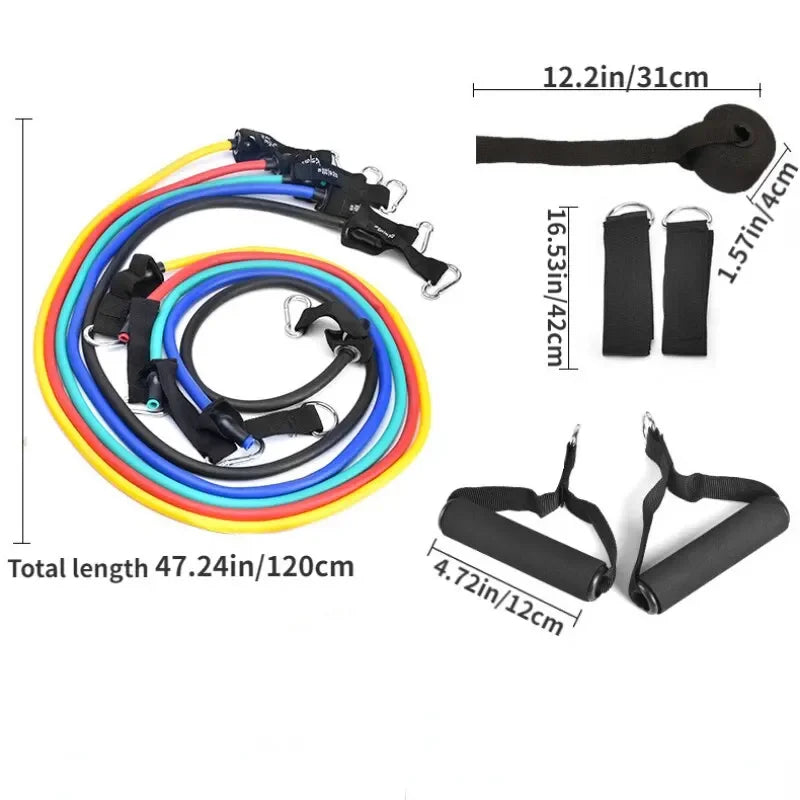 Corde Élastique Fitness Multifonction 5 Tubes