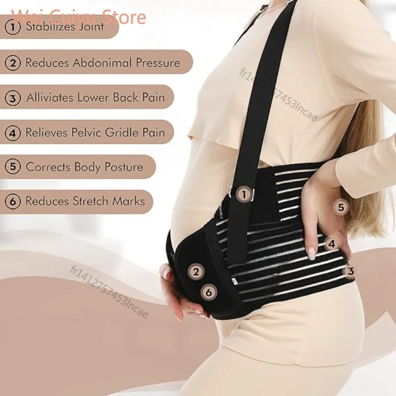 Ceinture de grossesse et post-partum réglable