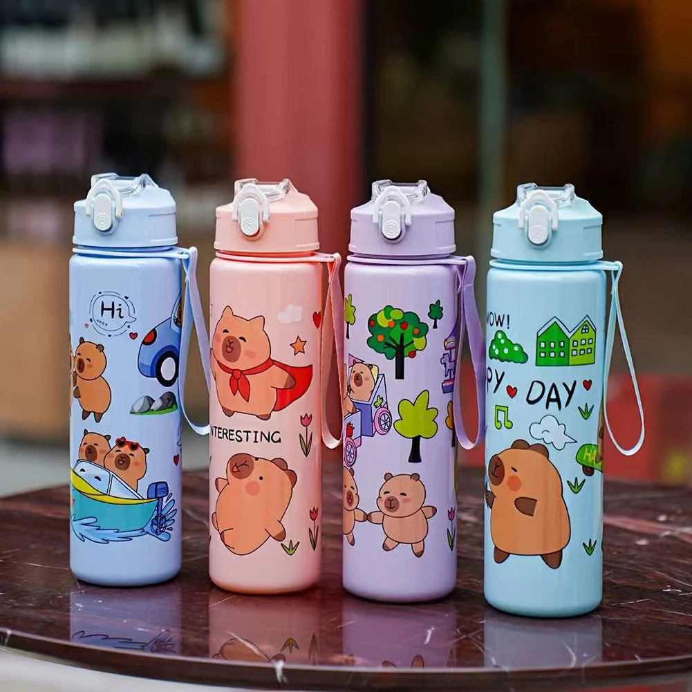 Gourde 700ml Capybara avec Paille