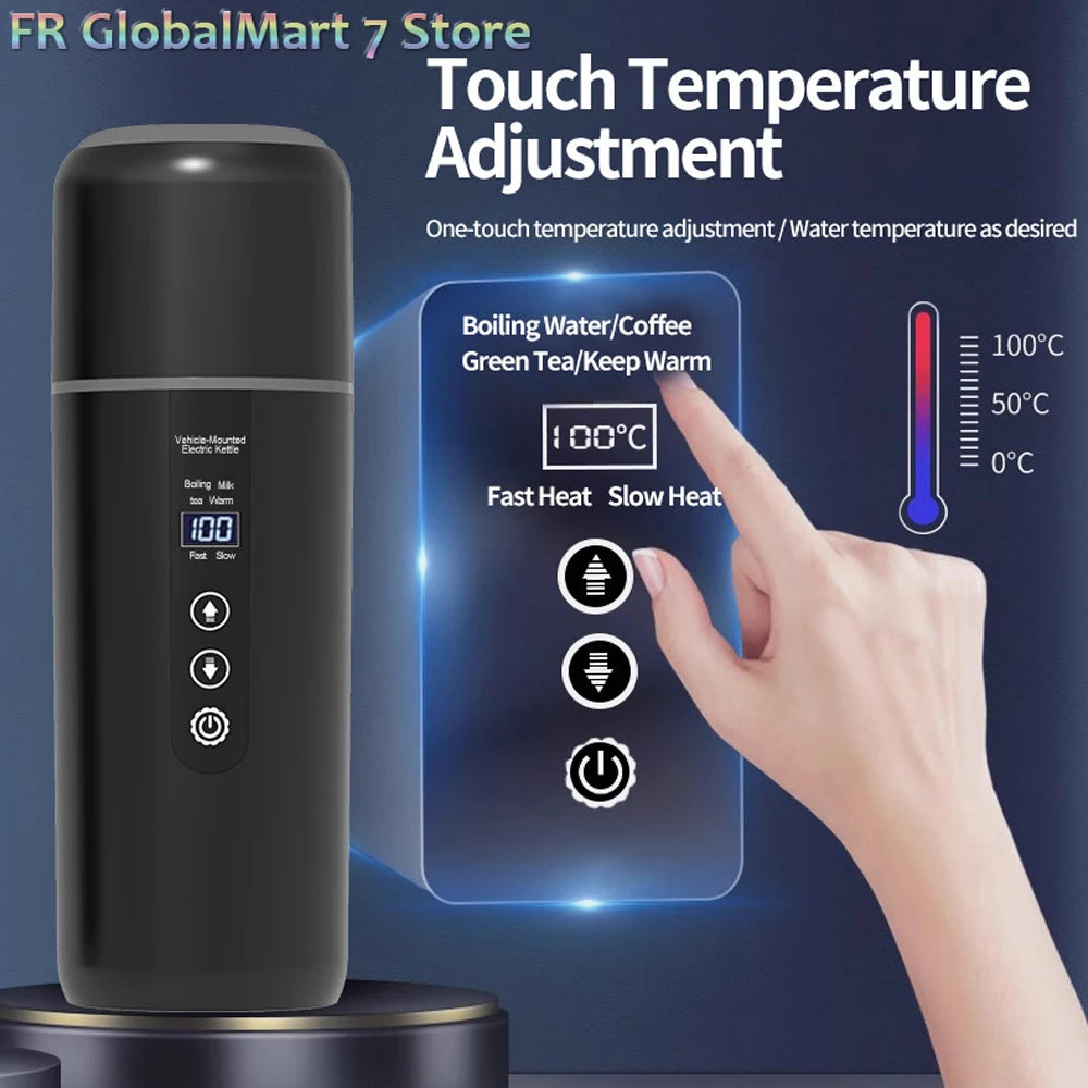 Bouilloire Voiture 12V/24V USB 500ml