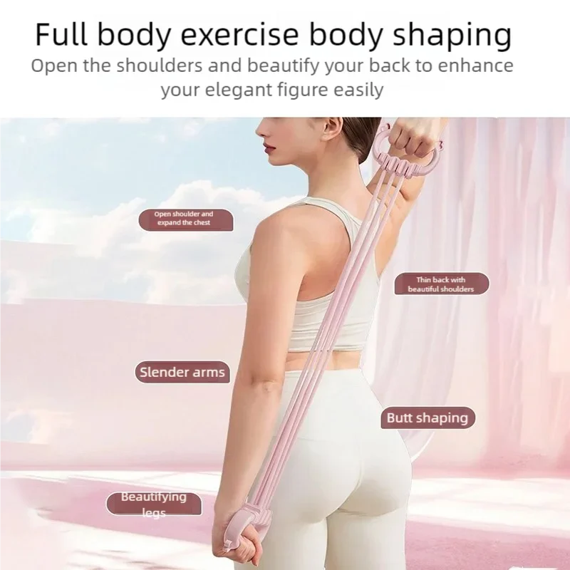 Sangle d’Étirement Yoga à 6 Cordes Réglable