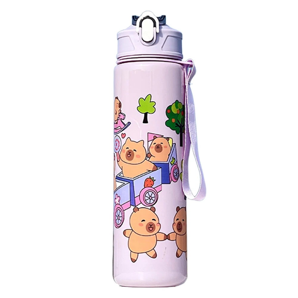 Gourde 700ml Capybara avec Paille