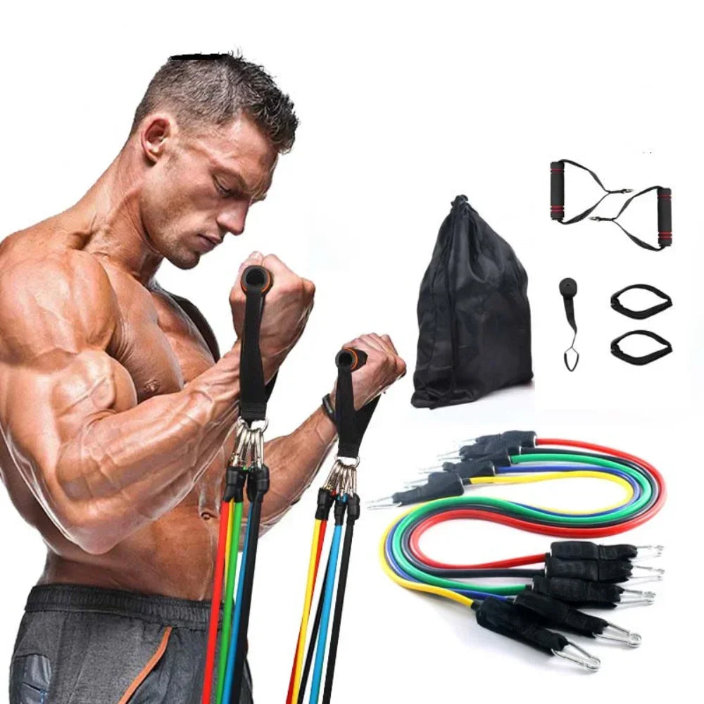 Corde Élastique Fitness Multifonction 5 Tubes