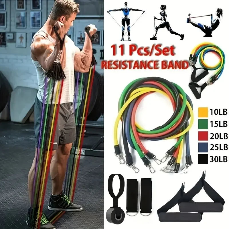Corde Élastique Fitness Multifonction 5 Tubes