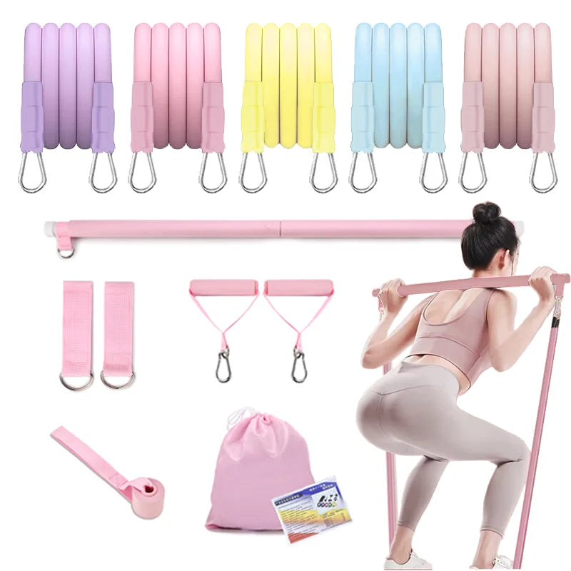 Set Corde Élastique Fitness Couleur Macaron