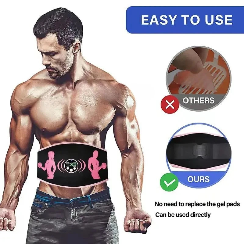 Ceinture électrostimulateur abdominale unisexe