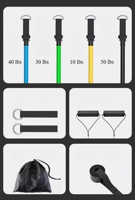 Set d’élastiques de résistance multifonction