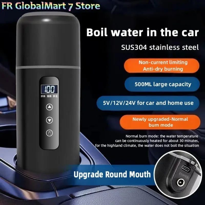Bouilloire Voiture 12V/24V 500ml