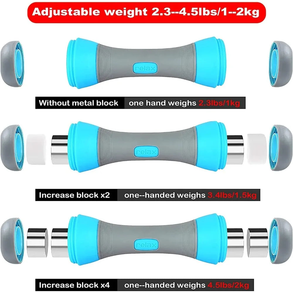 Set d’Haltères Réglables – 2 × 2 kg / 5 kg