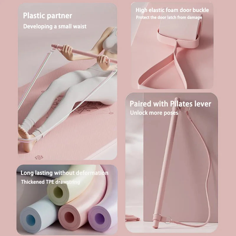 Set Corde Élastique Fitness Couleur Macaron