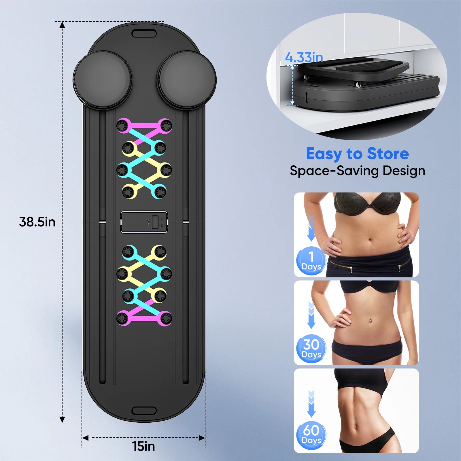 Roue abdominale professionnelle avec accessoires
